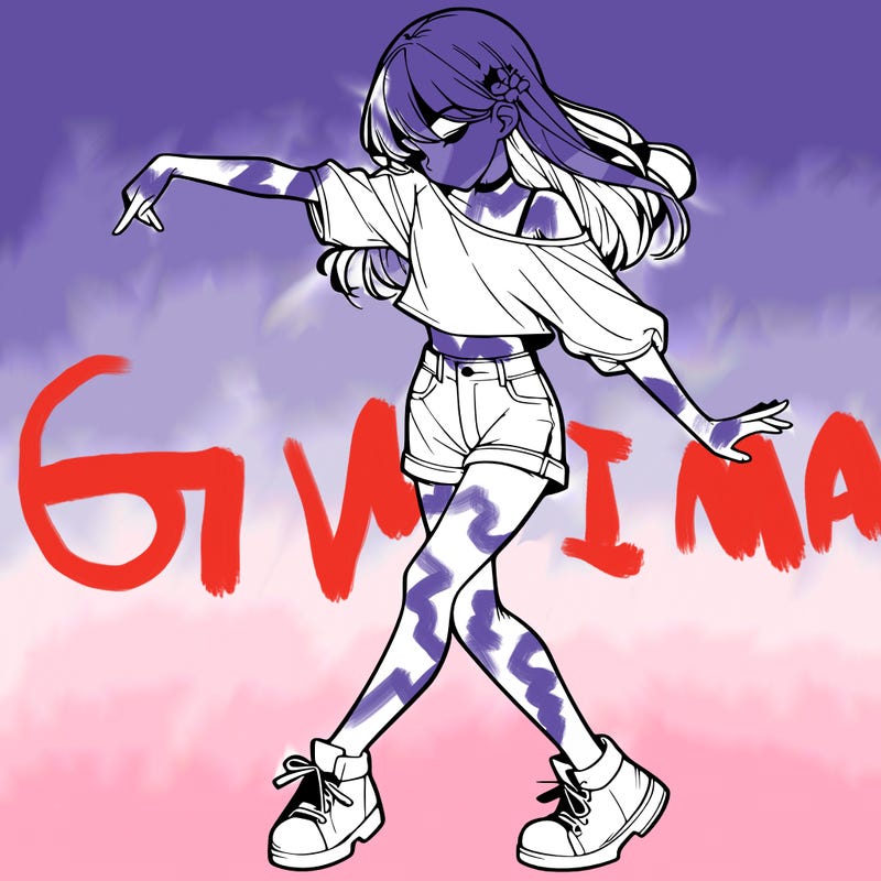 realistic girl danceing