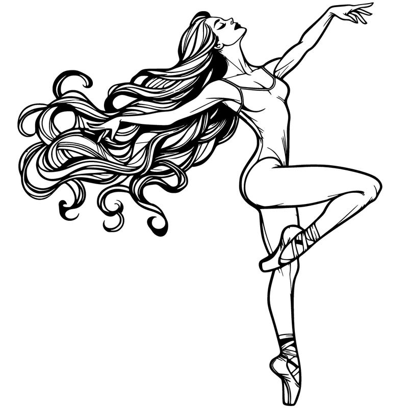 realistic woman dancer