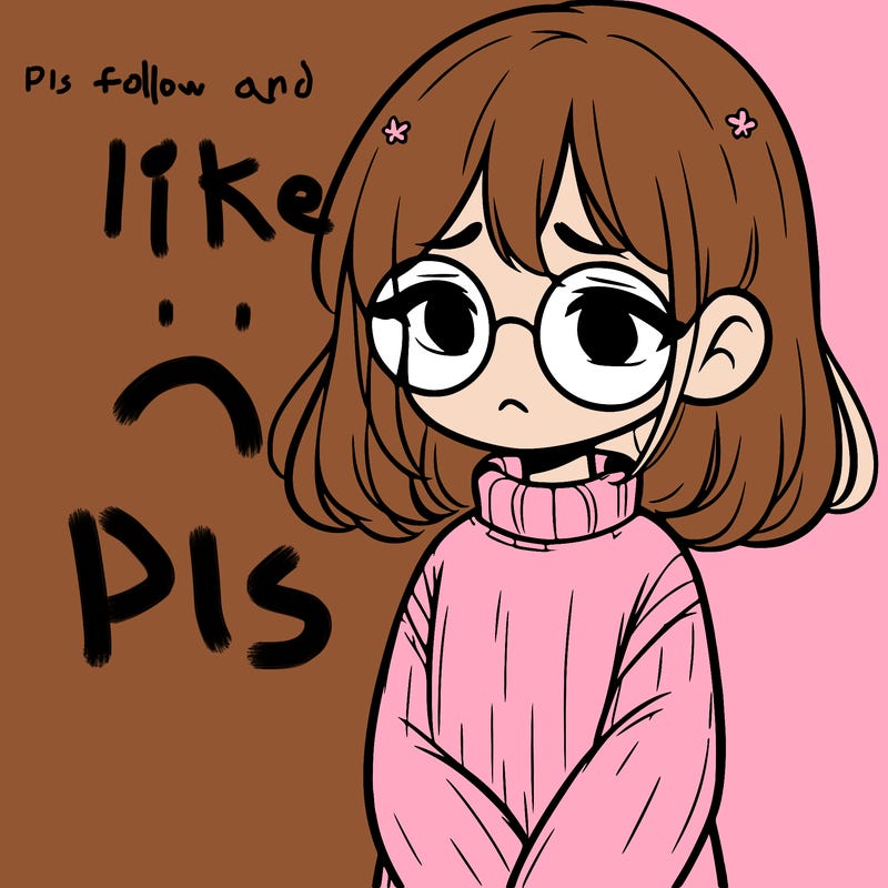 sad girl with glasses in a sweater