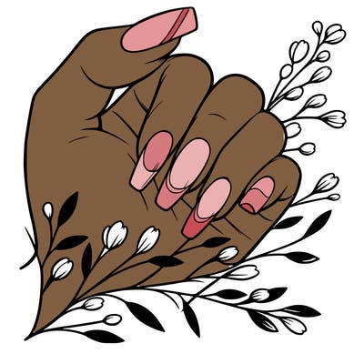 nails with french tip