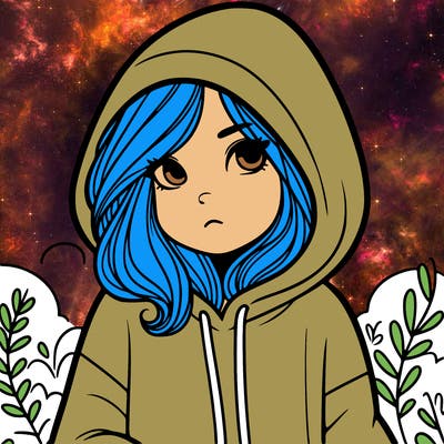 girl with a hoodie