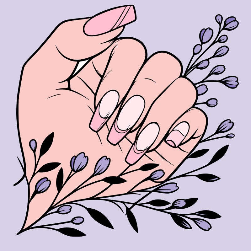 nails with french tip