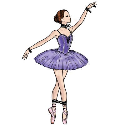 realistic ballerina