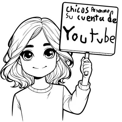 realistic girl holding up a sign