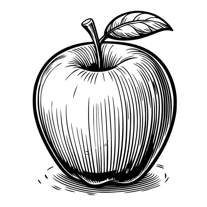 realistic apple