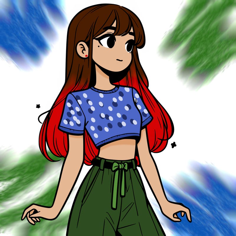 girl in a cute crop top