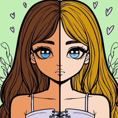 realistic girl split