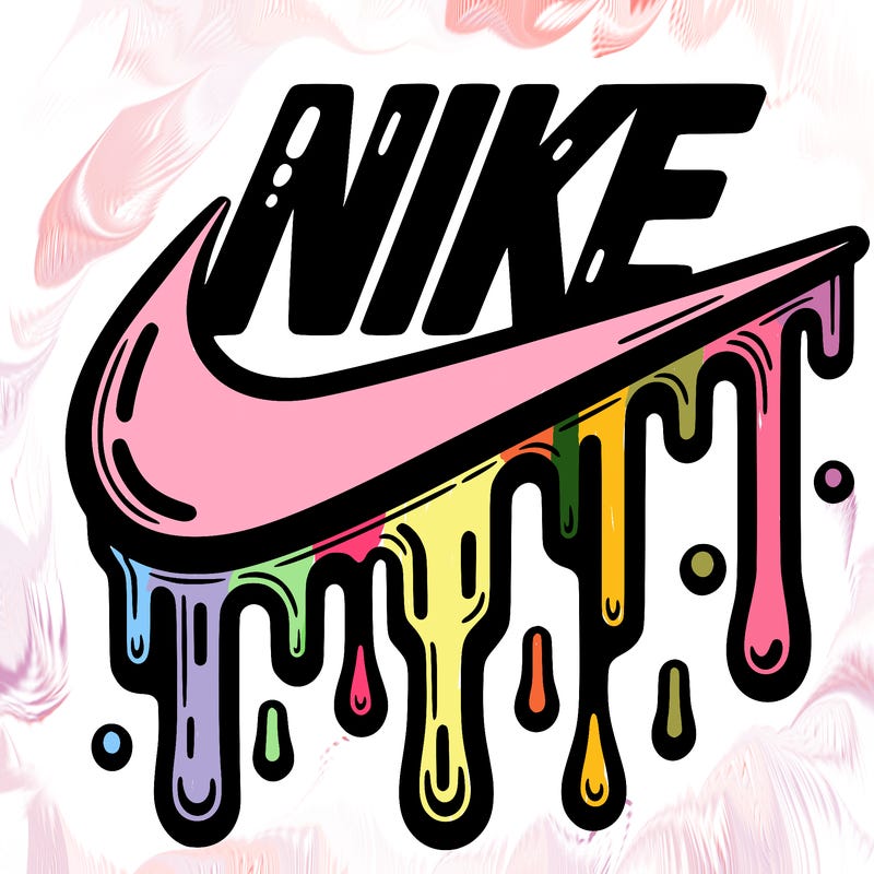 dripping nike logo