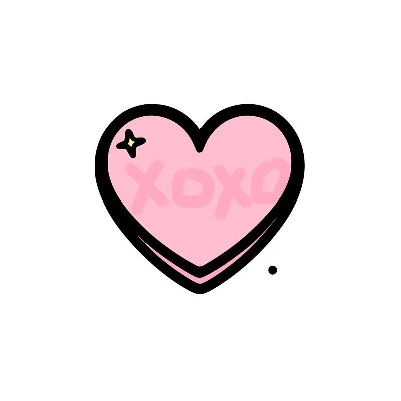 a blank heart with a blank background