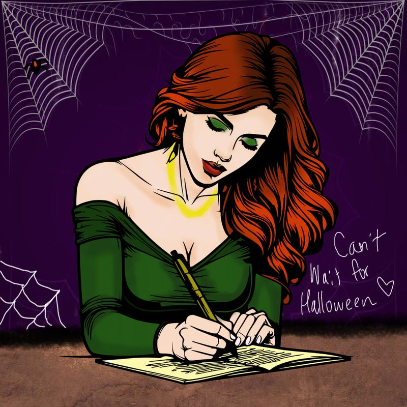 realistic female writing poetry