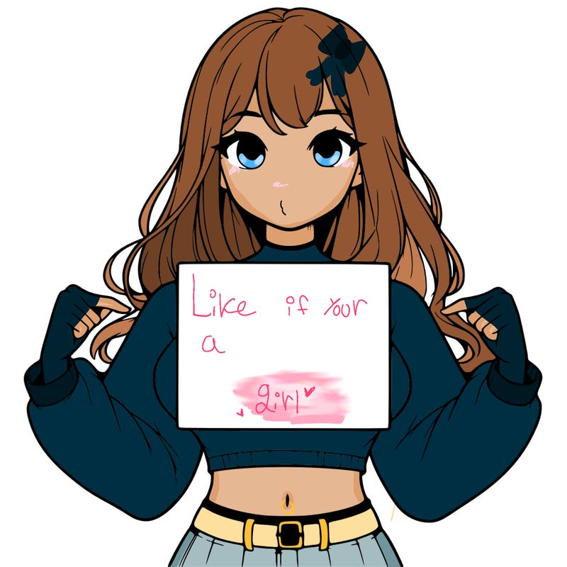 girl holding a blank sign in a long sleeve crop top