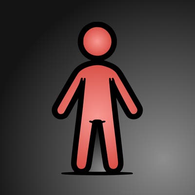 drawing of a person's body