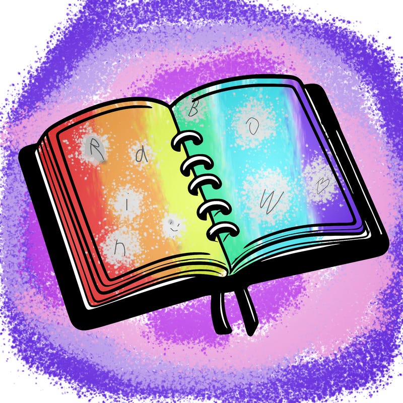 open note book blank