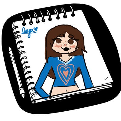 a blank sketch pad