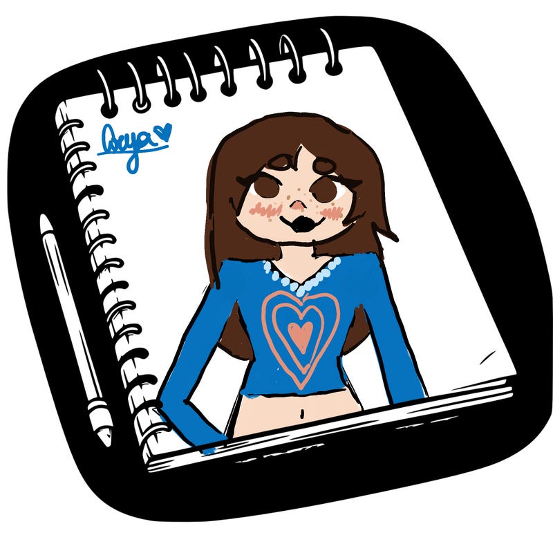 a blank sketch pad