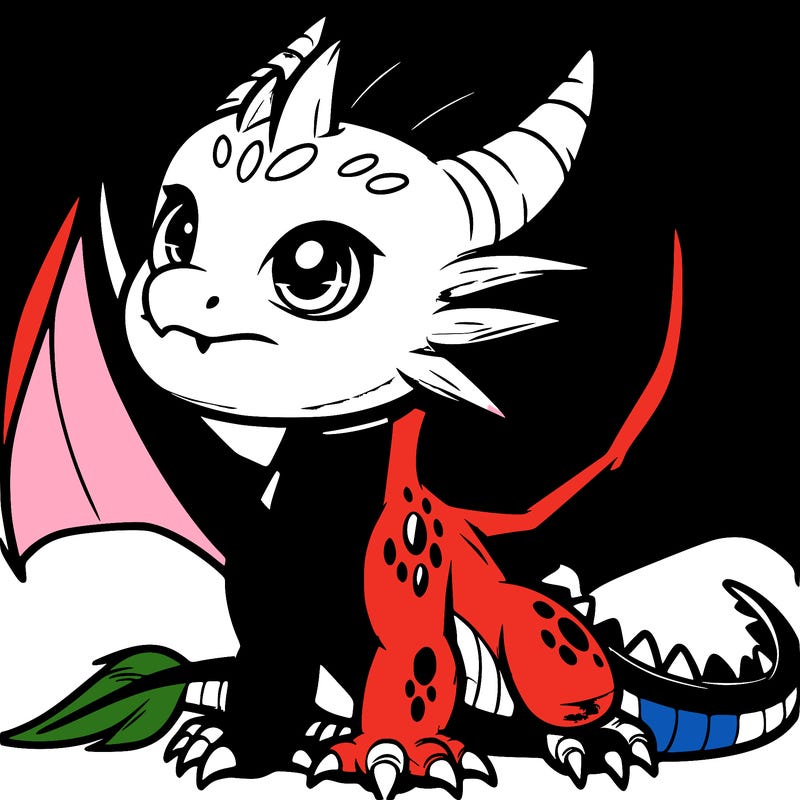 fierce baby night dragon