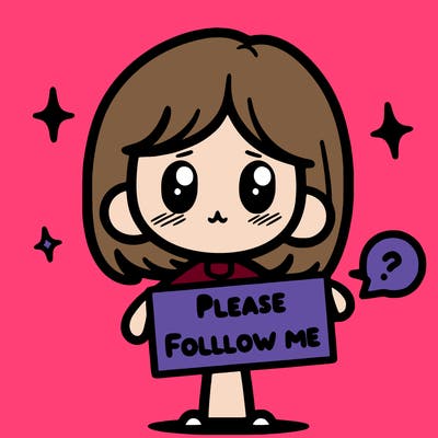 please follow me