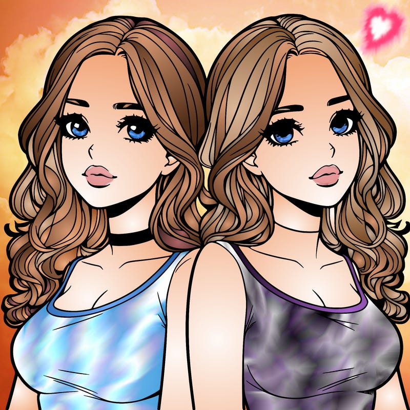 realistic twin sisters