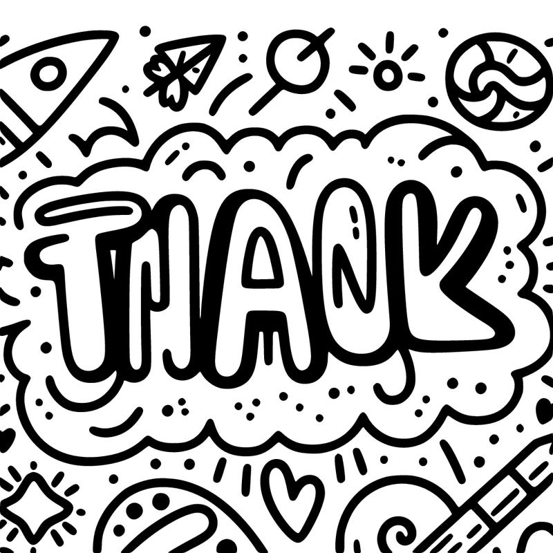 words “thank you”