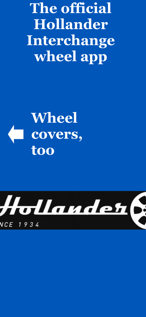 WheelSpotter - Bannière de l'application officielle d'identification de roues et d'enjoliveurs Hollander Interchange WheelSpotter