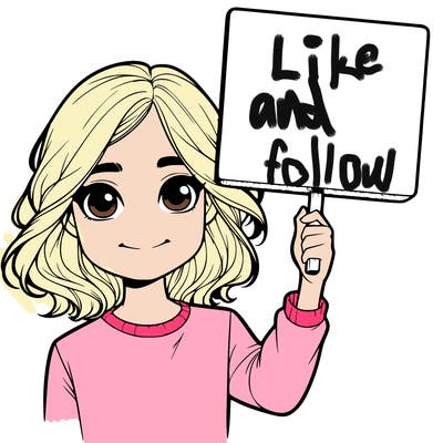 realistic girl holding up a sign