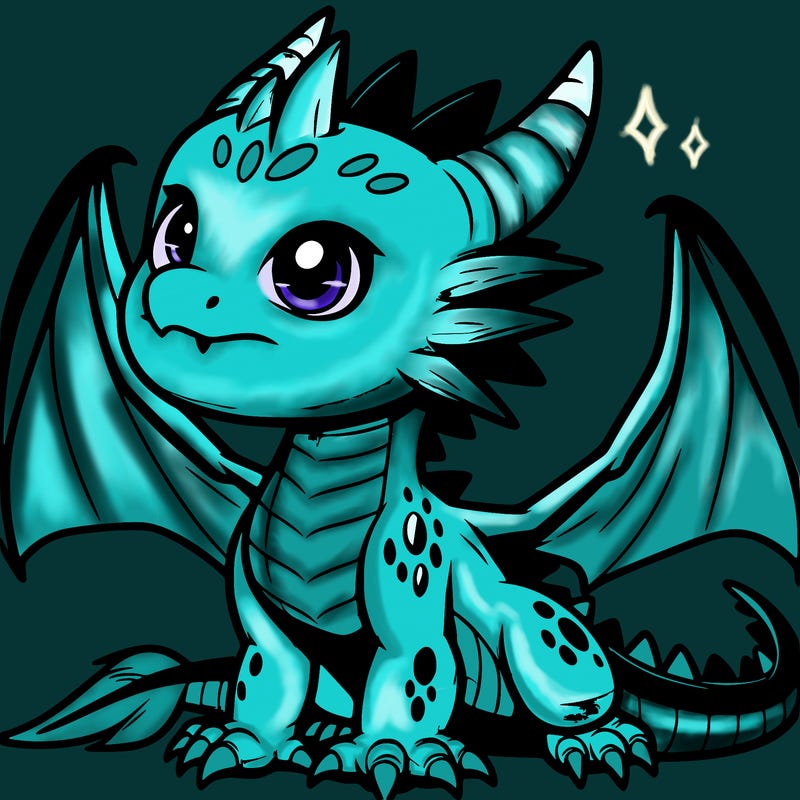 fierce baby night dragon