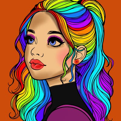 beautiful realistic girl