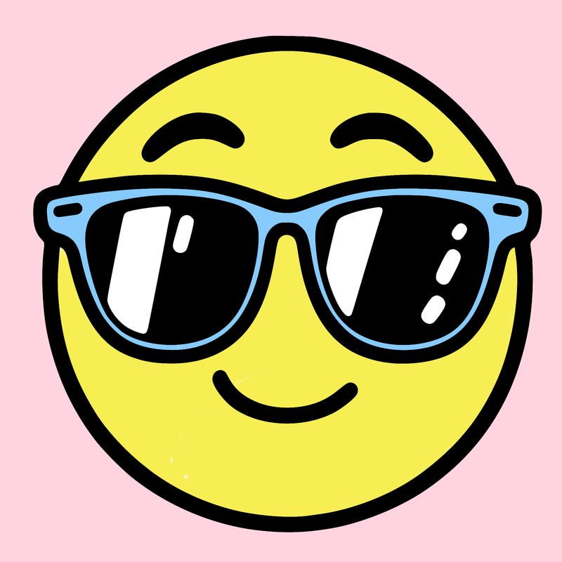 emoji with sunglasses