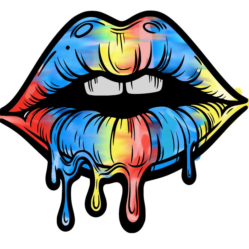 lips that look realistic and drip