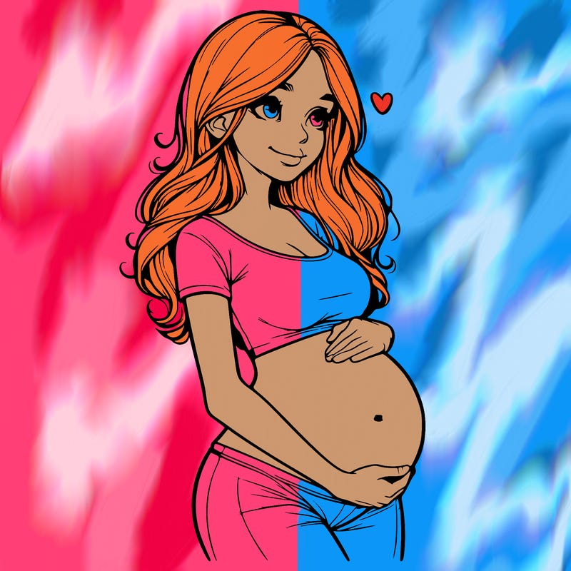 realistic pregnant girl