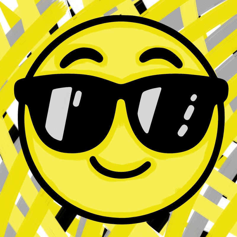 emoji with sunglasses