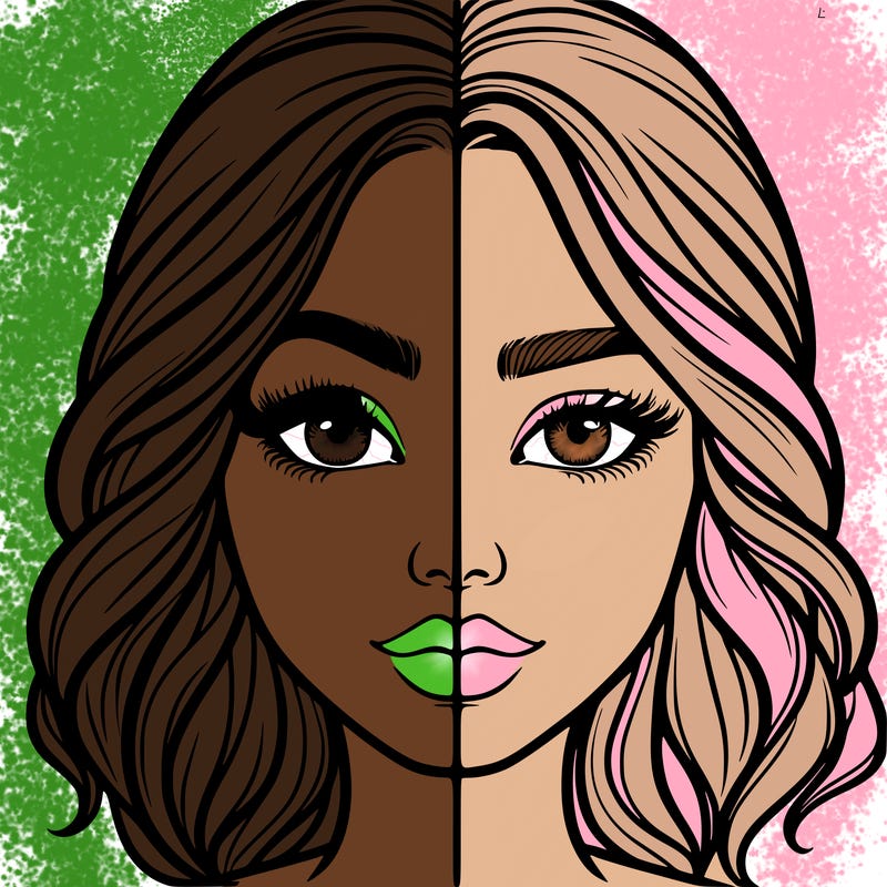 realistic girl split half