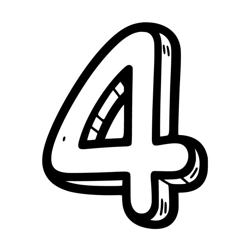 the number 4