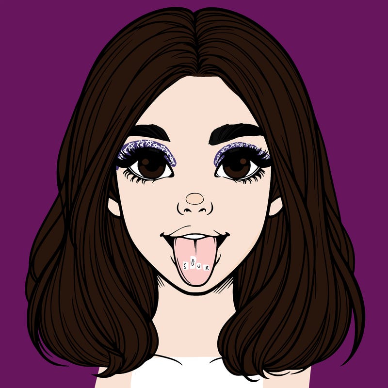 realistic girl with her tongue out