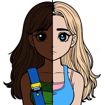 realistic girl split