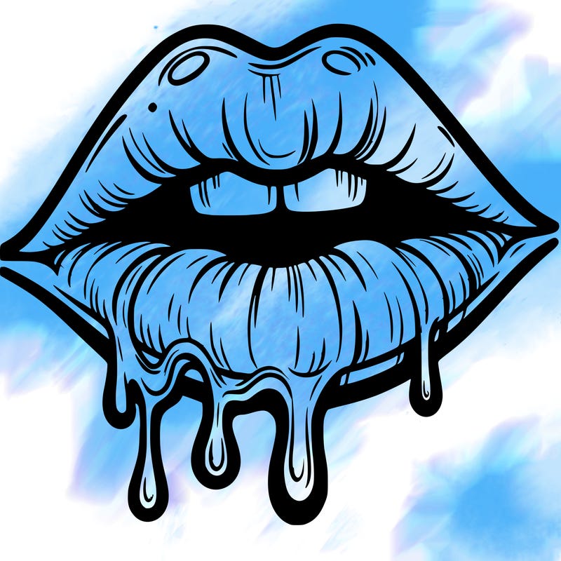 lips that look realistic and drip