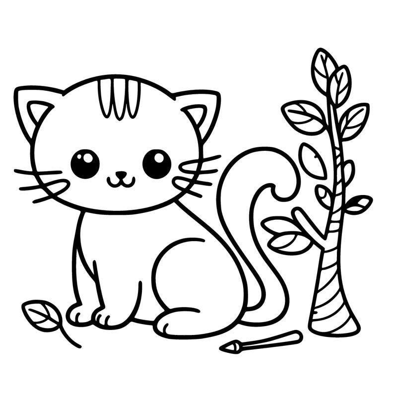 a easy cat to draw