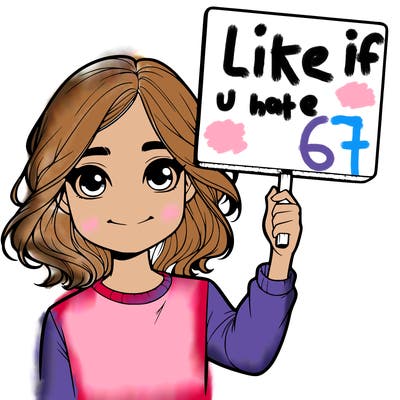 realistic girl holding up a sign