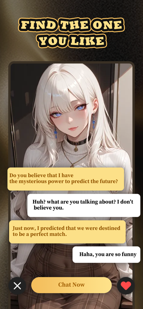 Anna -Your Dream Buddy - Mobile app interface showing a chat with an anime girl AI companion in Anna Your Dream Buddy.