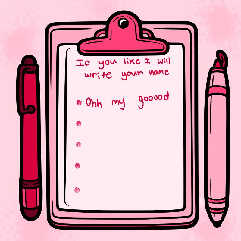 blank clip board with pen