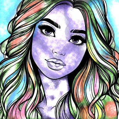 beautiful realistic girl