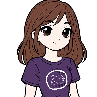 teen girl with a t-shirt on