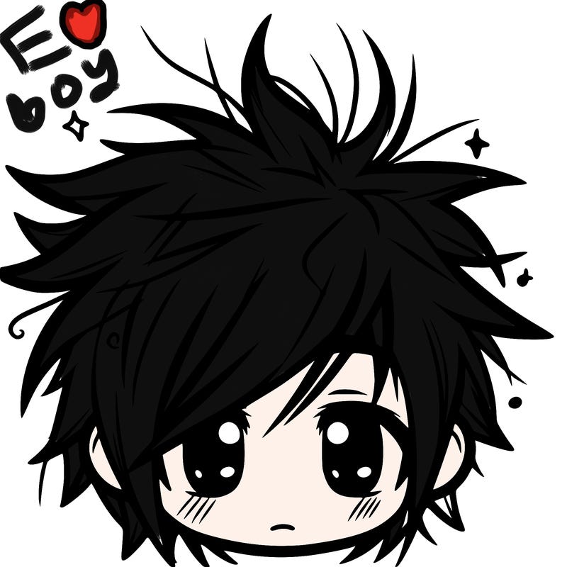 messy hair sharp eyes