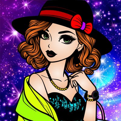 stylish evening girl