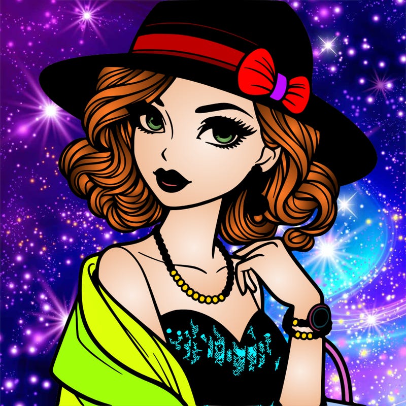 stylish evening girl