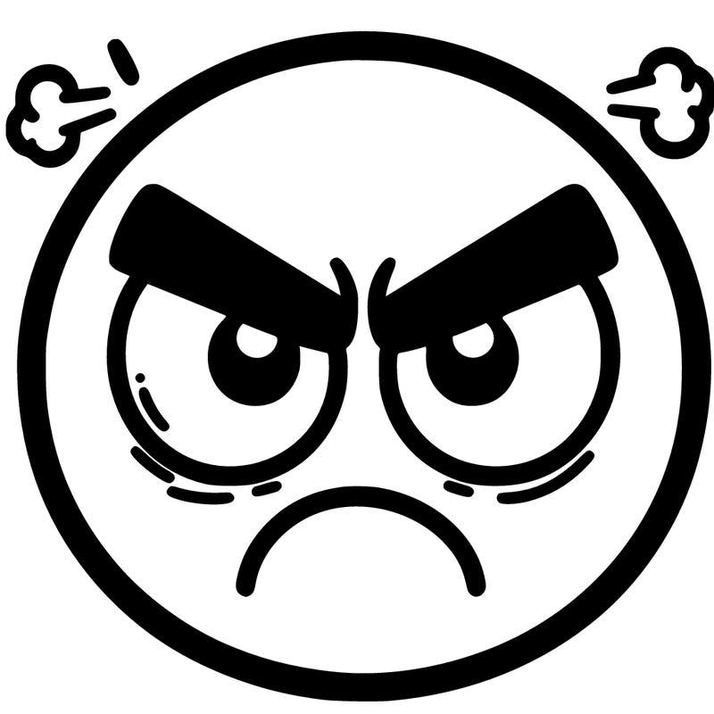 angry face