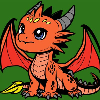 fierce baby night dragon