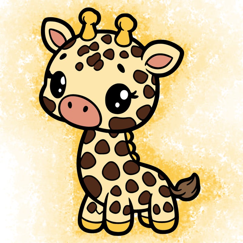 super duper cute giraffe