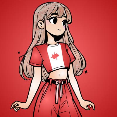 girl in a cute crop top