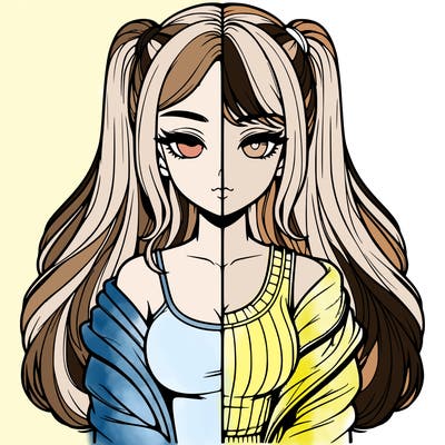 realistic girl split